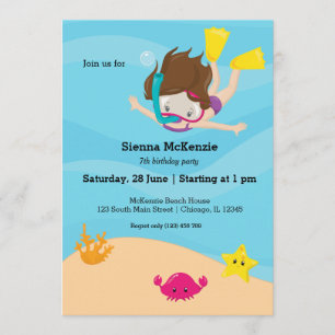 Invitación Fiesta de buceo