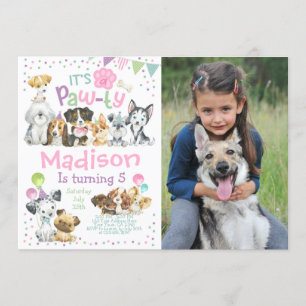 Invitación Fiesta de Cachorros