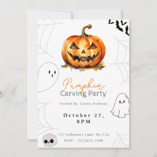 Invitación Fiesta de calabaza de calabaza de calabaza para ca