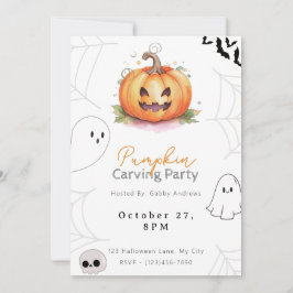 Invitación Fiesta de calabaza de calabaza de calabaza para ca