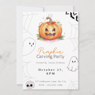 Invitación Fiesta de calabaza de calabaza de calabaza para ca