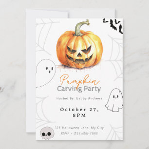 Invitación Fiesta de calabaza de calabaza de calabaza para ca