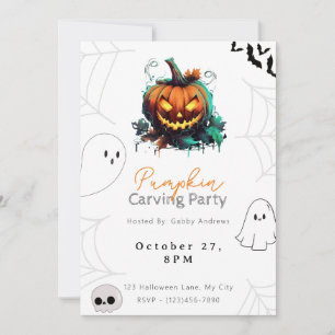 Invitación Fiesta de calabaza de calabaza de calabaza para ca