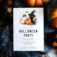 Fiesta de calabaza de gatito de Halloween