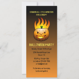 Invitación Fiesta de Calabaza de Halloween