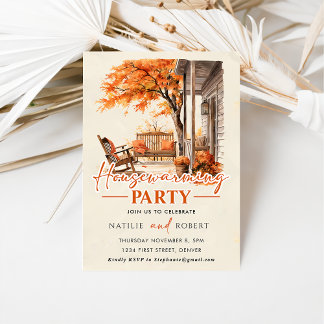 Invitación Fiesta de Calabaza de Otoño