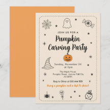Fiesta de Calabaza de Otoño para Tallado Halloween