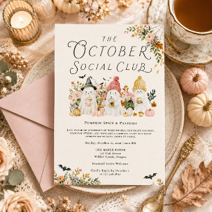 Invitación Fiesta de Calabaza Especiada y Pastelería en Octub