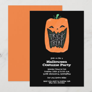 Invitación Fiesta de calabaza Halloween