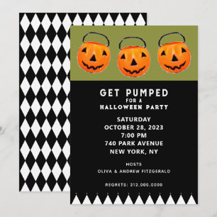 Invitación Fiesta de calabazas de Halloween