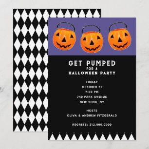 Invitación Fiesta de calabazas de la época de Halloween
