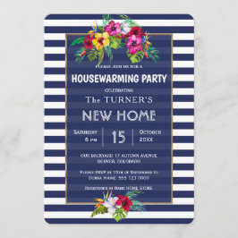 Invitación Fiesta de Calentamiento de Casa Azul de la Marina 