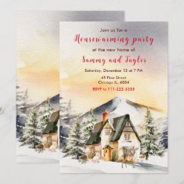 Invitación Fiesta de Calentamiento de Casas en vacaciones de 