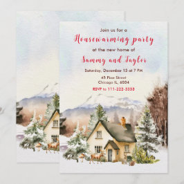 Invitación Fiesta de Calentamiento de Casas en vacaciones de 