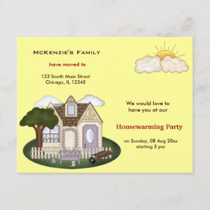 Invitación Fiesta de calentamiento de la casa