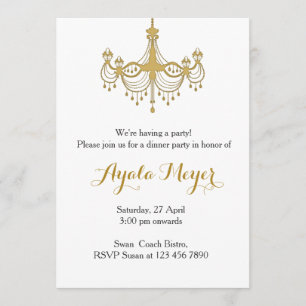 Invitación Fiesta de calentamiento de la casa Candidato de or