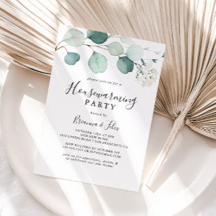 Invitación Fiesta de Calentamiento de la Casa de Edad Verde d