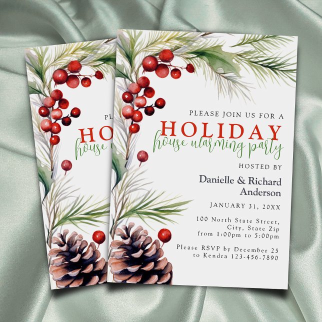 Invitación Fiesta de Calentamiento de la Casa de Vacaciones d (Subido por el creador)
