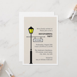 Invitación Fiesta de calentamiento de la casa en la posición