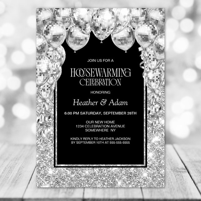 Invitación Fiesta de Calentamiento de Vivienda de los Globos  (Subido por el creador)