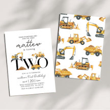 Fiesta de camión de construcción Cumpleaños