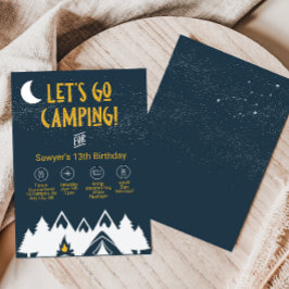 Invitación Fiesta de Camping