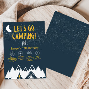 Invitación Fiesta de Camping