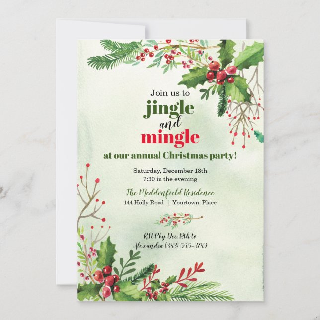 Invitación Fiesta de Canciones y Navidades de Canales (Anverso)