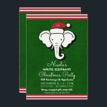 Invitación Fiesta de canje de Navidades de elefantes blancos<br><div class="desc">personalizar para su evento</div>