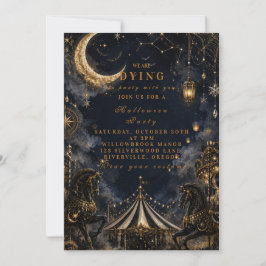 Invitación Fiesta de Carnaval Gótico de Halloween