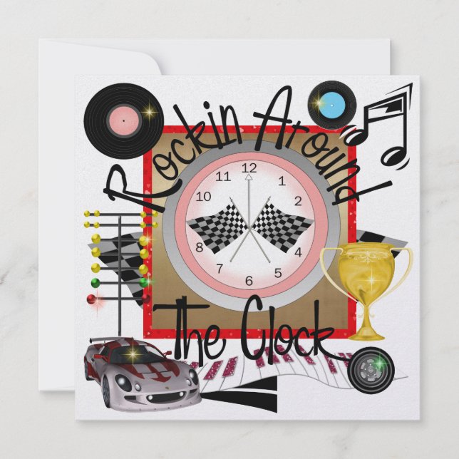 Invitación Fiesta de Carreras de Rockin Real - SRF (Anverso)