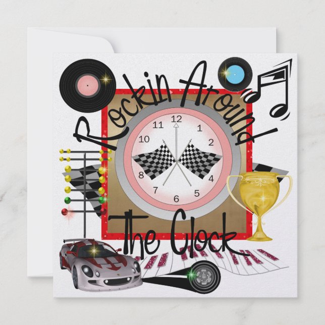 Invitación Fiesta de Carreras de Rockin Real - SRF (Anverso)