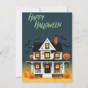 Invitación Fiesta de Casa Embrujada de Halloween