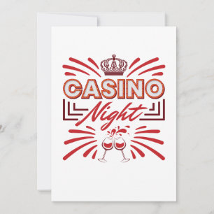Invitación Fiesta de Casino Amante del Juego