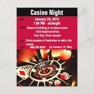 Invitación Fiesta de Casino Poker Night