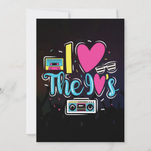 Invitación Fiesta de Cassette Retro de los 90 Arte Música