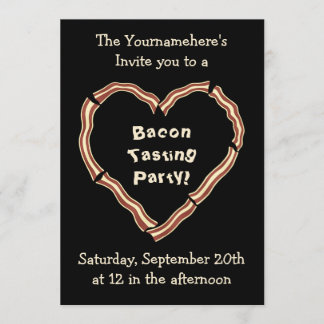 Invitación Fiesta de cata de bacon