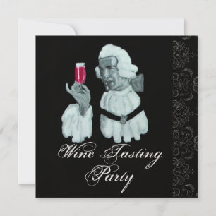 Invitación FIESTA DE CATA DE VINO DEL SOMMELIER Damask, Champ