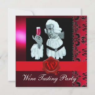 INVITACIÓN FIESTA DE CATA DE VINO DEL SUMILLER SELLO DE CERA