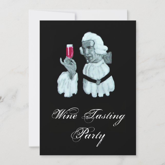 Invitación FIESTA DE CATA DE VINO SOMMELIER ,Champagne Blanco (Anverso)