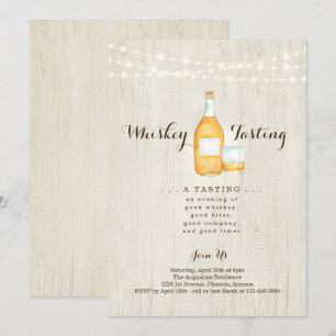Invitación Fiesta de cata de Whiskey
