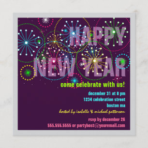 Invitación Fiesta de celebración de Año Nuevo