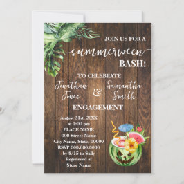 Invitación Fiesta de celebración de Boda de compromiso de Sum