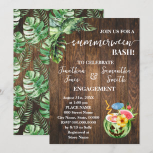 Invitación Fiesta de celebración de Boda de compromiso de Sum