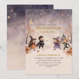 Invitación Fiesta de Celebración de Cumpleaños de Halloween S
