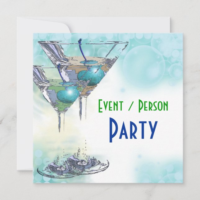 Invitación fiesta de celebración de cumpleaños número 40 pers (Anverso)