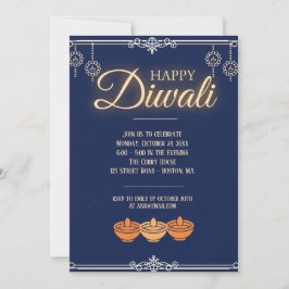 Invitación Fiesta de celebración de Diwali