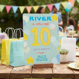 Invitación Fiesta de Celebración de Dobles Dígitos