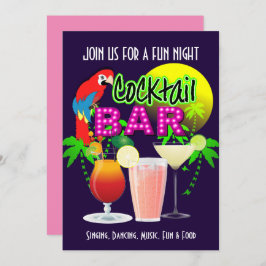 Invitación Fiesta de celebración de Fiestas de cócteles perso
