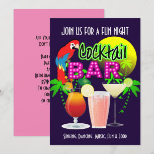 Invitación Fiesta de celebración de Fiestas de cócteles perso